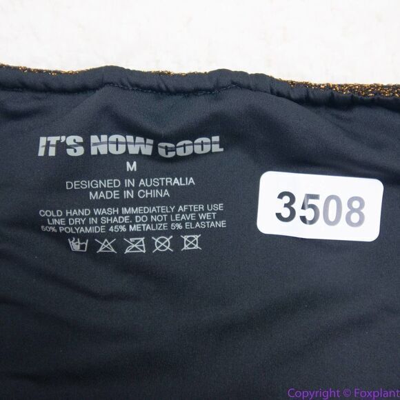 NEW It's Now Cool Gathered Tie Pant bikini Lurex,‎ M - Picture 8 of 13